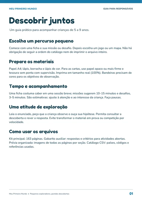 Guia para responsáveis